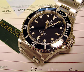 2004 steel Submariner, box & ps
