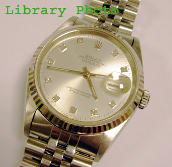 Steel & white metal Datejust model 16234 on Jubilee bracelet with <b>silver / di
