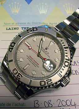 2004 steel Yachtmaster, box + papers