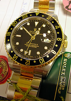 2003 Bi-col GMT, box + papers. <b>NEW equivalent is now £4,000</b>