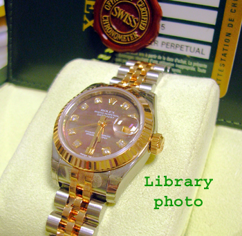 <b>UNWORN</b> steel & rose metal Datejust model 179171 on Jubilee bracelet with