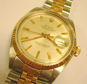 1970s bicolour Datejust in rare steel / rose gold combination, probably from the