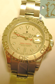 Approx 2002 lady's Rolesium Yachtmaster model 169622 in superb condition. List p
