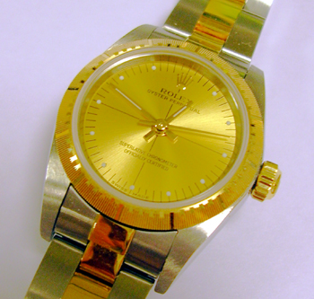 Bicolour Oyster Perpetual non-date from approx 2004, on an Oyster bracelet with 