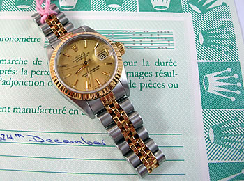 Datejust, sapphire glass, original papers