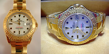 18ct Yachtmaster, white dial, boxed with manual - NEW equivalent is £10,690 !