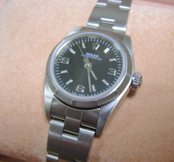 Approx year 2000 steel Oyster Perpetual non-date, boxed