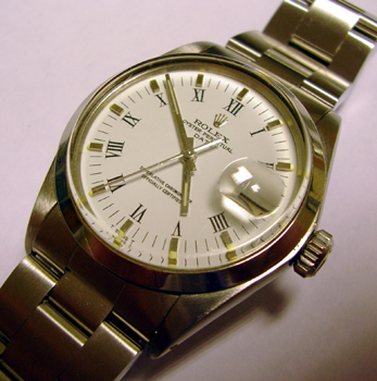 Oyster Perpetual "Date," white dial, with original Rolex box - save £900 off the
