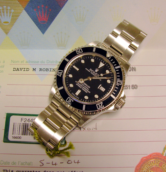 2004 Sea-Dweller model 16600 T from David M. Robinson with original boxes, paper