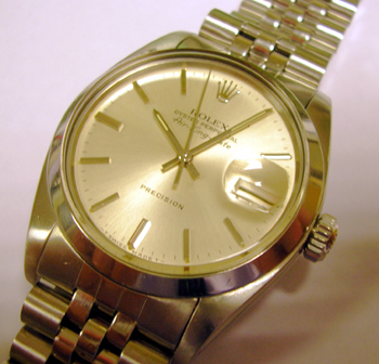 Approx 1985 Air-King-Date with silver dial on Jubilee bracelet. This model was m