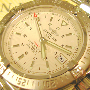 2006 gent's steel <b>Breitling</b> Colt Automatic II bracelet watch with boxes &