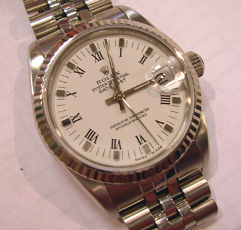 Steel & white metal midsize Datejust, model 68274 with white / roman numeral dia