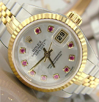 Stunning bicolour Datejust model 79173 from approx 2004 with beautiful <b>Mother