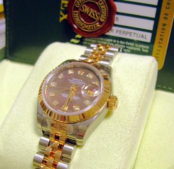 <b>UNWORN</b> steel / rose bimetal Datejust, latest model 179171 with <b>origina