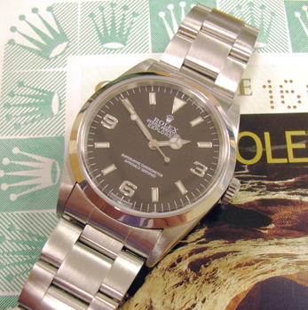 August 2000 Explorer 1, model 14270, complete with Rolex boxes & papers from Map
