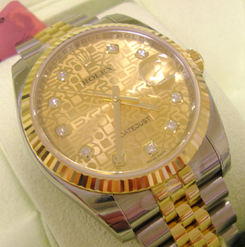 <b>UNWORN</b> Datejust model 116233 with original Jubilee diamond dial, boxed wi